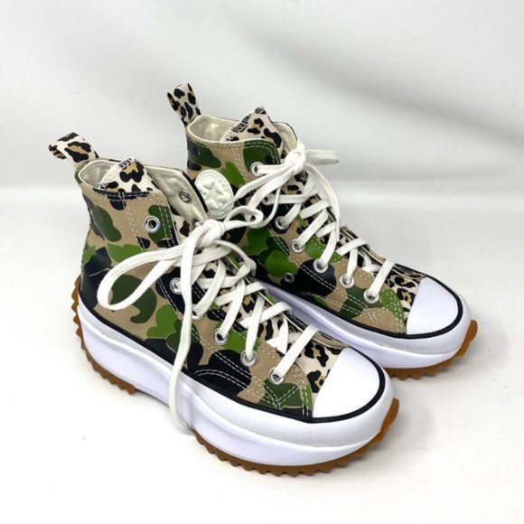 đź’–MEGA SALEđź’–Converse 170913C Women's 5.5 Run Star Hike High Candied Ginger Camo - Picture 3 of 9